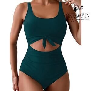 Eomenie Cut Out One Piece Swimsuit Size XL